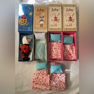 Levlovs Matchbook Lot Bundle Astronaut Doll Boxes Bedding